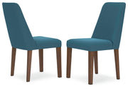 Lyncott Blue/Brown Dining Chair (Set of 2) - D615-03X2