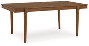 Lyncott Dining Table and 4 Chairs and Bench in Brown - Gate FurnitureDining Room Set