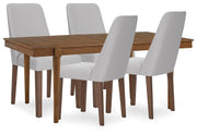 Lyncott Extension Dining Table and 4 Chairs - D615D23