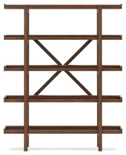 Lyncott Home Office Desk with Chair and Storage in Brown - PKG018521