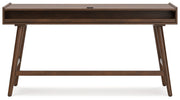 Lyncott Home Office Desk with Chair in Brown - PKG018520