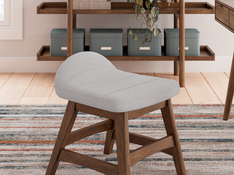 Lyncott Home Office Desk with Chair in Brown - PKG018520