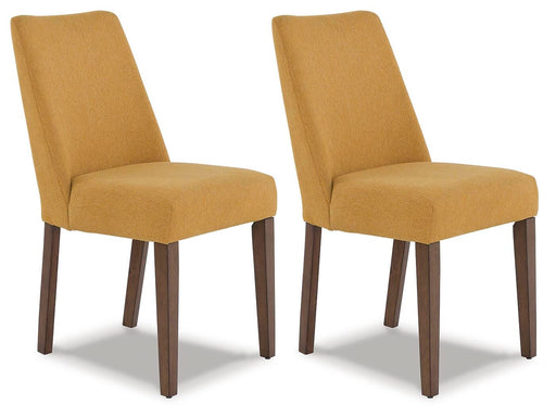 Lyncott Mustard/Brown Dining Chair (Set of 2) - D615-04X2