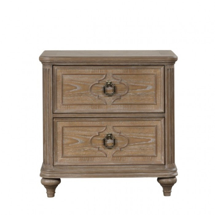 Lyris Rustic Oak Nightstand - FM7417AK-N