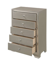 Lyssa Champagne LED Panel Bedroom Set - Gate FurnitureBedroom Set