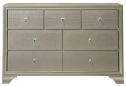 Lyssa Champagne LED Panel Bedroom Set - Gate FurnitureBedroom Set
