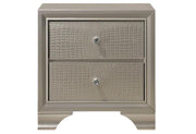 Lyssa Champagne Nightstand - Gate FurnitureNightstand