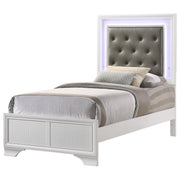 Lyssa Frost Full LED Panel Bed - Gate FurnitureFull Bed