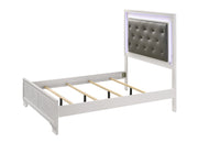 Lyssa Frost Full LED Upholstered Panel Bed - Gate FurnitureFull Bed