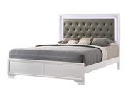 Lyssa Frost King LED Panel Bed - Gate FurnitureKing Bed