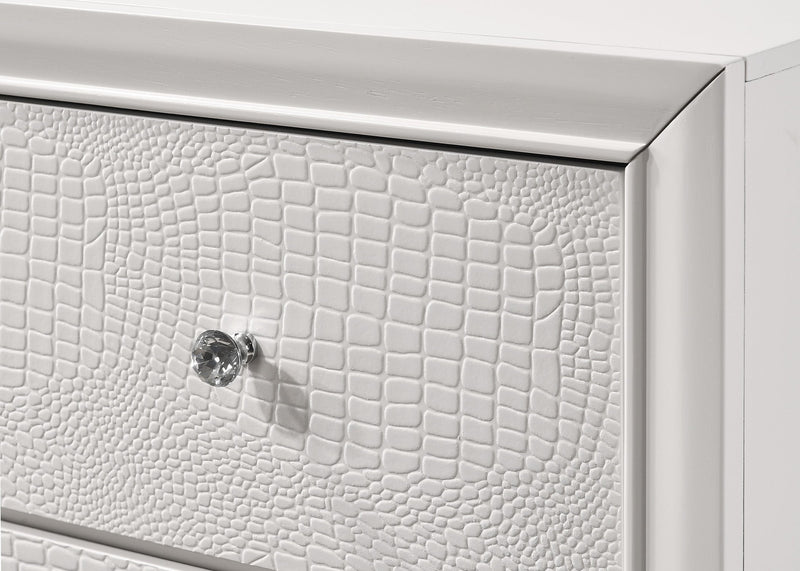 Lyssa Frost LED Upholstered Panel Bedroom Set - Gate FurnitureBedroom Set
