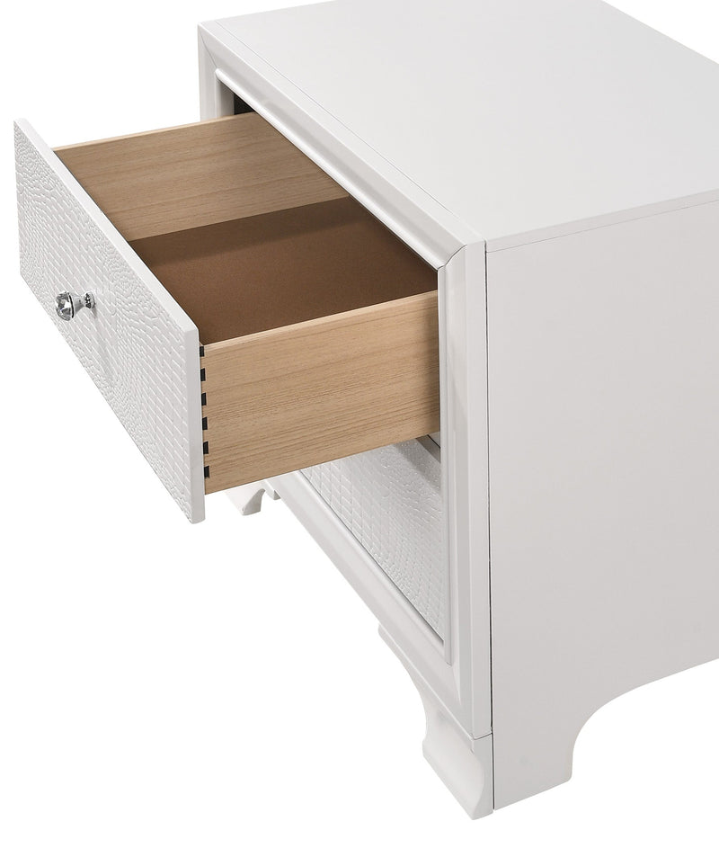 Lyssa Frost LED Upholstered Panel Bedroom Set - Gate FurnitureBedroom Set