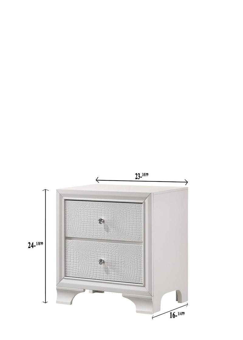 Lyssa Frost LED Upholstered Panel Bedroom Set - Gate FurnitureBedroom Set