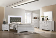 Lyssa Frost LED Upholstered Panel Youth Bedroom Set - Gate FurnitureYouth Bedroom Set