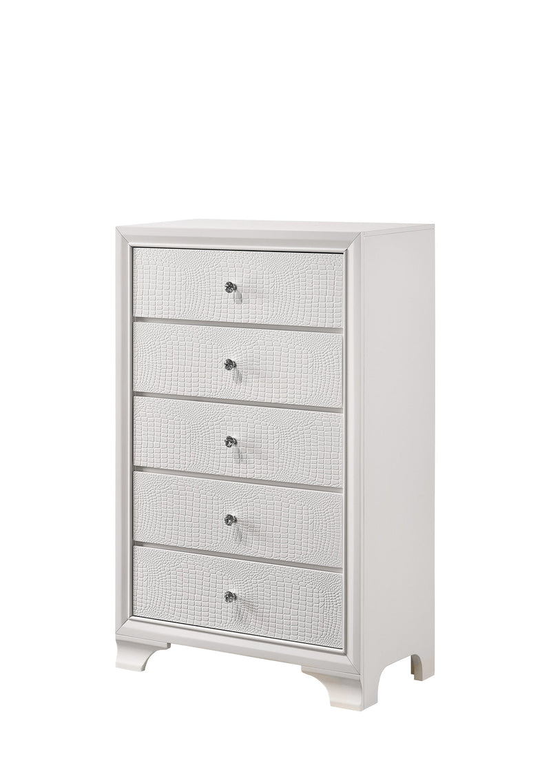 Lyssa Frost LED Upholstered Panel Youth Bedroom Set - Gate FurnitureYouth Bedroom Set