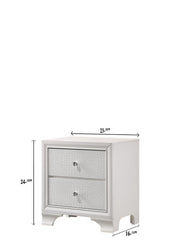 Lyssa Frost Nightstand - Gate FurnitureNightstand