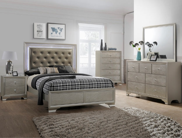 Lyssa King Led Headboard Footboard - B4300-K-HBFB