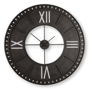 Lytle Antique Brown Wall Clock - A8010453