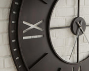 Lytle Antique Brown Wall Clock - A8010453