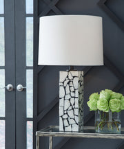Macaria White/Black Table Lamp - L429044