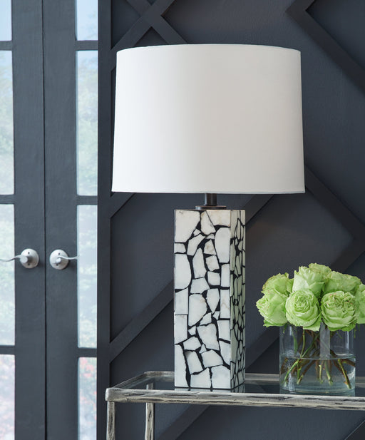 Macaria White/Black Table Lamp - L429044