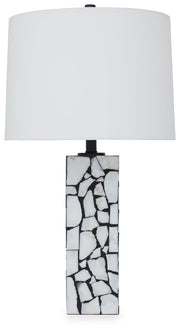 Macaria White/Black Table Lamp - L429044