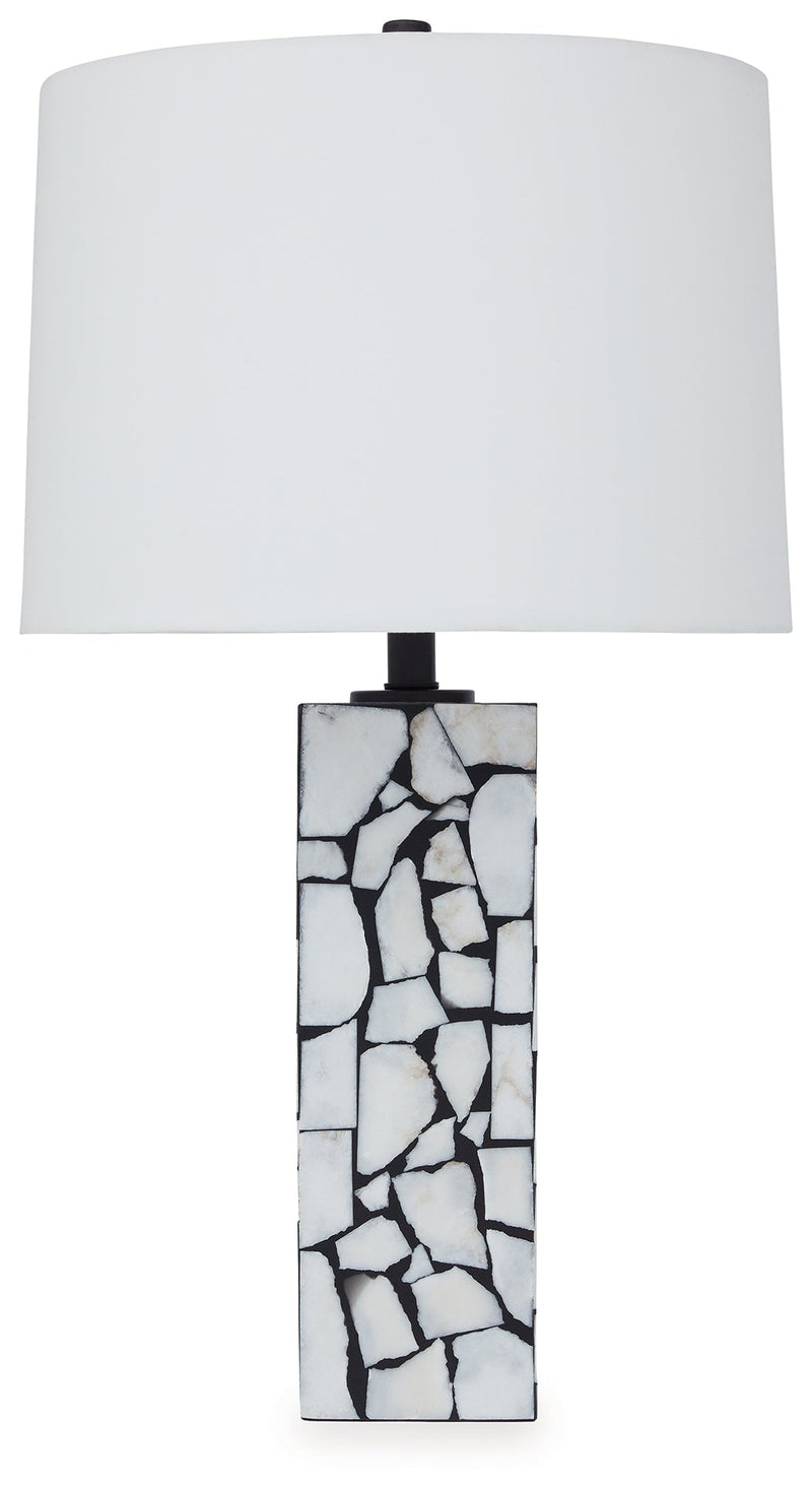Macaria White/Black Table Lamp - L429044