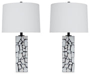 Macaria White/Black Table Lamp (Set of 2) - L429044X2