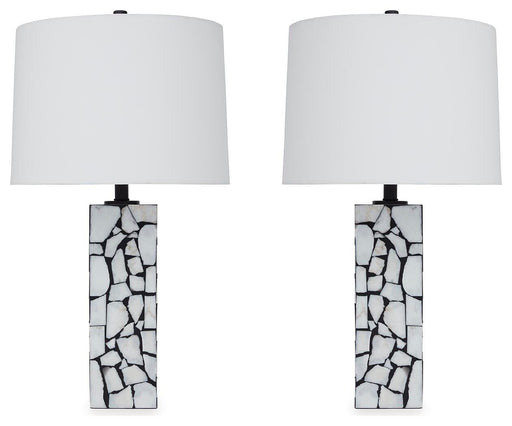 Macaria White/Black Table Lamp (Set of 2) - L429044X2