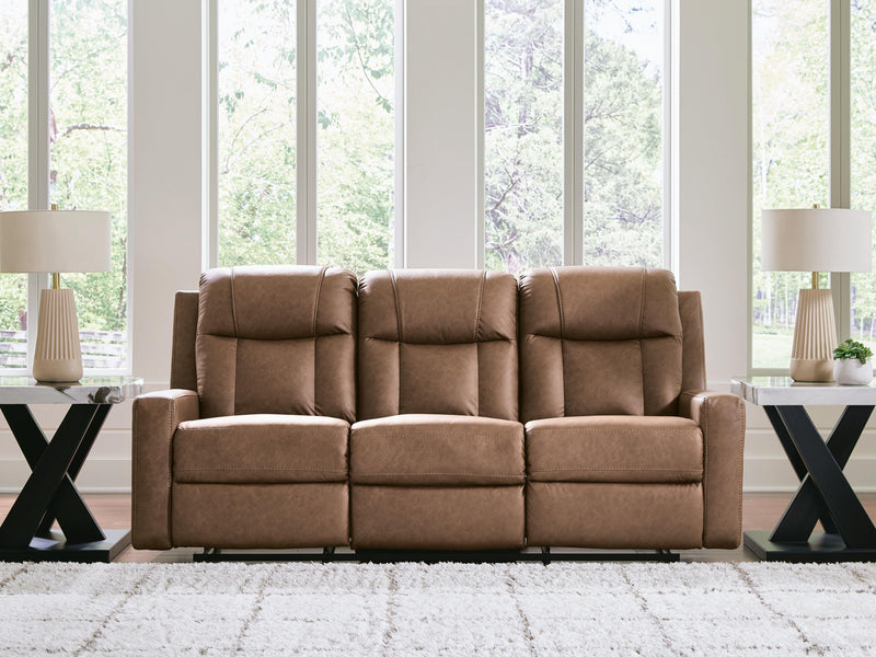 Mackmenville Caramel Reclining Sofa - 7471488