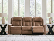 Mackmenville Caramel Reclining Sofa - 7471488