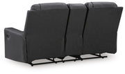 Mackmenville Carbon Reclining Loveseat with Console - 7471394