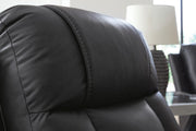 Mackmenville Reclining Sofa and Reclining Loveseat with Console in Carbon - PKG024853