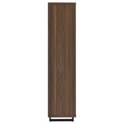 Maddox 71-inch 3-shelf Cabinet Bookcase Walnut - 801863