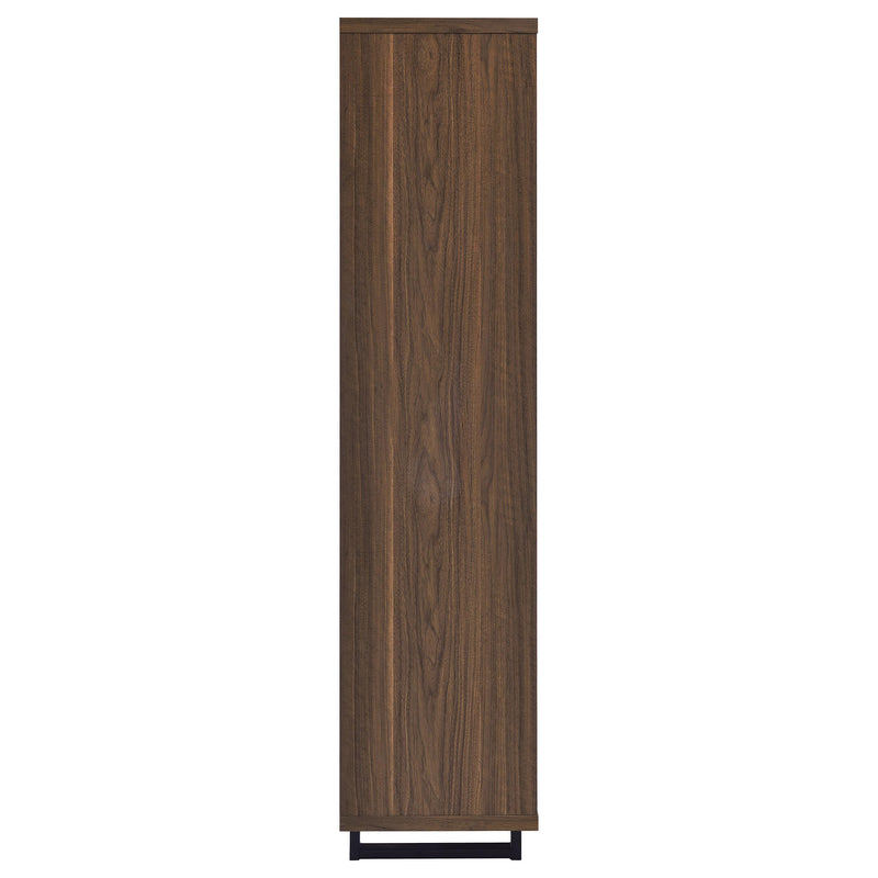 Maddox 71-inch 3-shelf Cabinet Bookcase Walnut - 801863