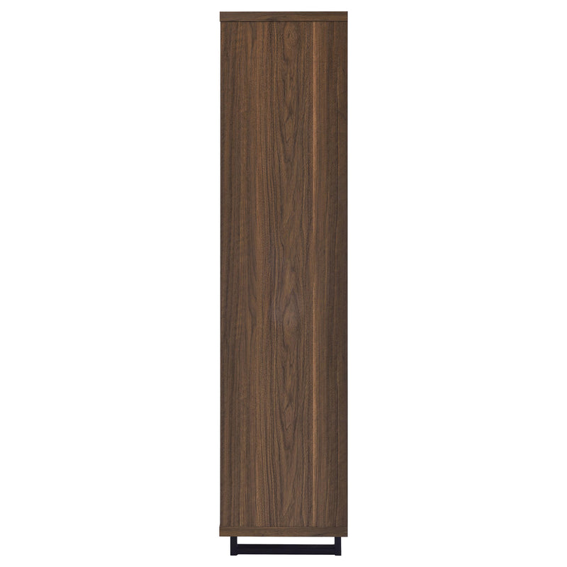 Maddox 71-inch 3-shelf Cabinet Bookcase Walnut - 801863