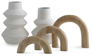 Maddwarth White/Natural Brown Accessory Set (Set of 5) - A2C00214