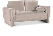 Madeline 65" Chenille Fabric Upholstered Loveseat in Beige - 152Beige-L