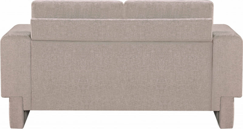 Madeline 65" Chenille Fabric Upholstered Loveseat in Beige - 152Beige-L