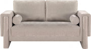 Madeline 65" Chenille Fabric Upholstered Loveseat in Beige - 152Beige-L