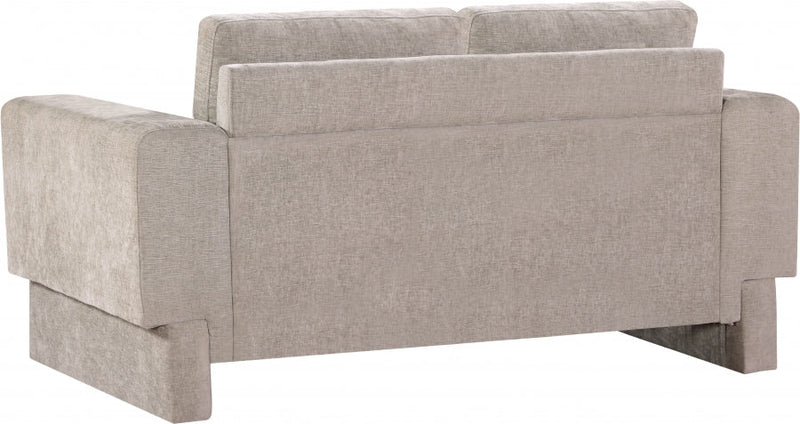 Madeline 65" Chenille Fabric Upholstered Loveseat in Beige - 152Beige-L