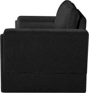 Madeline 65" Chenille Fabric Upholstered Loveseat in Black - 152Black-L