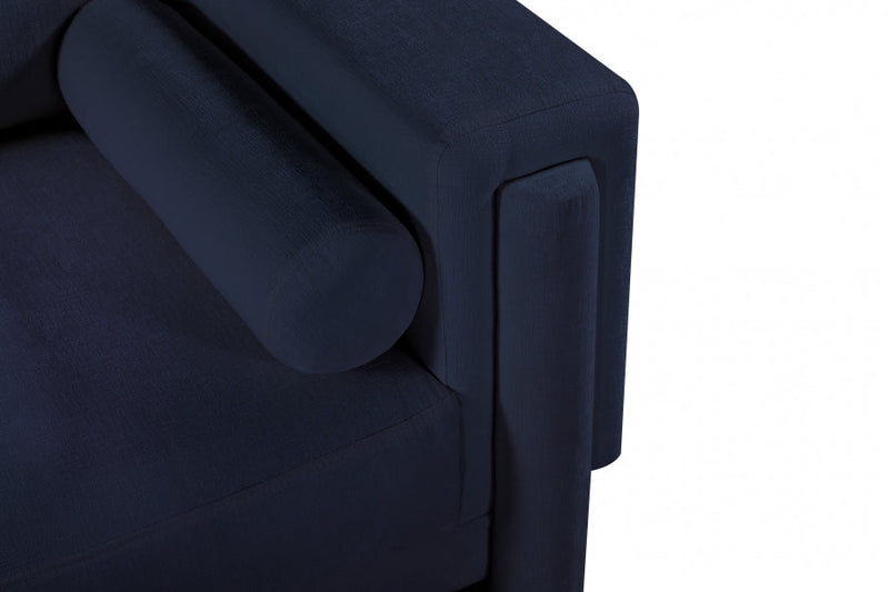 Madeline 65" Chenille Fabric Upholstered Loveseat in Blue - 152Navy-L