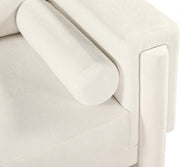 Madeline 65" Chenille Fabric Upholstered Loveseat in Cream - 152Cream-L