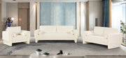 Madeline 65" Chenille Fabric Upholstered Loveseat in Cream - 152Cream-L