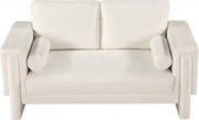 Madeline 65" Chenille Fabric Upholstered Loveseat in Cream - 152Cream-L