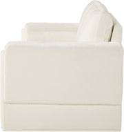 Madeline 65" Chenille Fabric Upholstered Loveseat in Cream - 152Cream-L