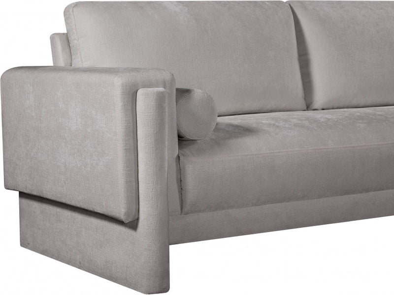 Madeline 65" Chenille Fabric Upholstered Loveseat in Grey - 152Grey-L