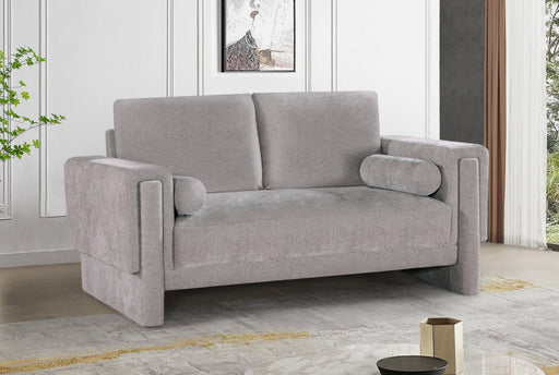 Madeline 65" Chenille Fabric Upholstered Loveseat in Grey - 152Grey-L