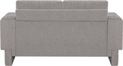 Madeline 65" Chenille Fabric Upholstered Loveseat in Grey - 152Grey-L